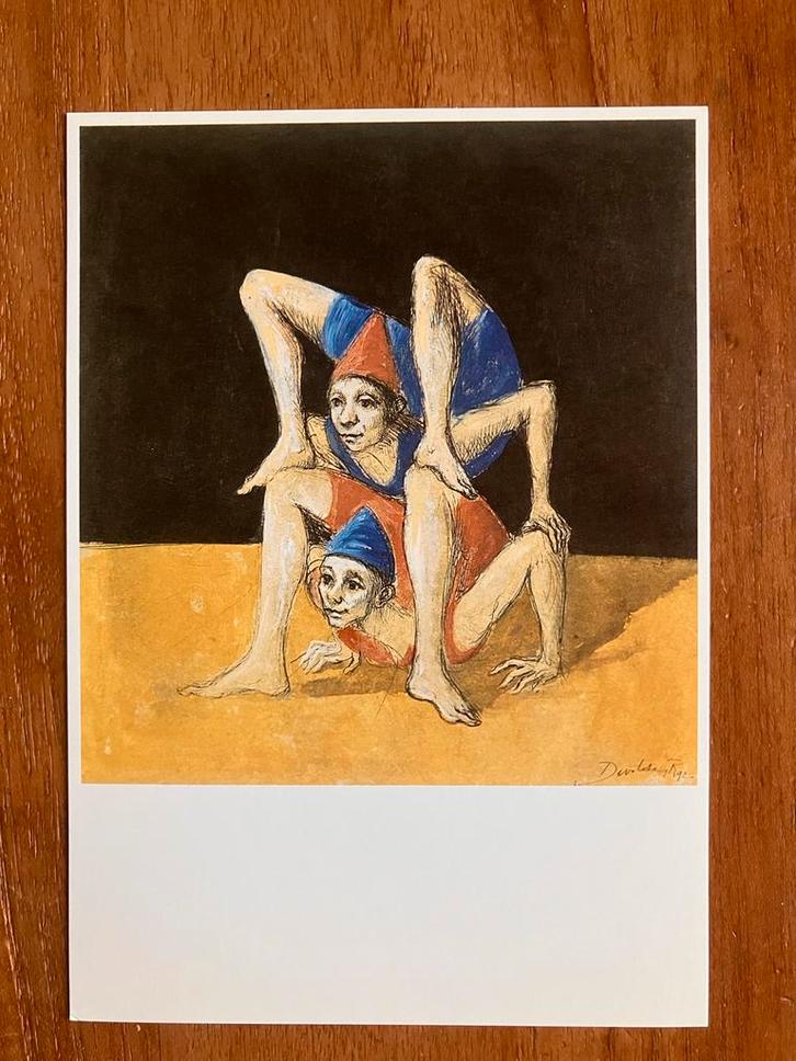 Roland Devolder 1992 / Blauw-rode acrobaten, Verzamelen, Ansichtkaarten | Themakaarten, Ongelopen, 1980 tot heden, Ophalen of Verzenden