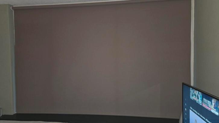 2 Taupe Rolgordijnen - Makkelijk Kliksysteem, Huis en Inrichting, Stoffering | Gordijnen en Lamellen, 150 tot 200 cm, Ophalen