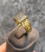 Mooie massief 14k gouden ring  7 gram, Sieraden, Tassen en Uiterlijk, Ringen, Heer, Ophalen of Verzenden, Zo goed als nieuw, 17 tot 18