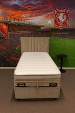 Boxspring/Baza met opbergruimte 90cm Direct/leverbaar E7192, 90 cm, Eenpersoons, Beige, Nieuw