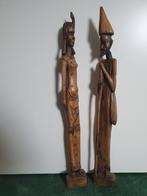 Afrikaanse houten figuren, Verzamelen, Beelden en Beeldjes, Overige typen, Gebruikt, Ophalen of Verzenden