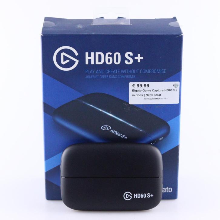 Elgato Game Capture HD60 S+ in doos | Nette staat, Spelcomputers en Games, Games | Overige, Zo goed als nieuw
