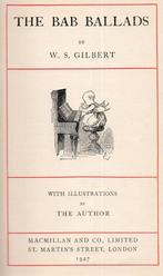 Gilbert, W.S. - The Bab Ballads (1927), Antiek en Kunst, Ophalen of Verzenden