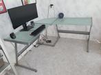 Gratis hoekbureau glas, Ophalen, Gebruikt, Bureau