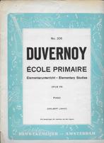 Bo403 bladmuziek duvernoy opus 176 voor piano  -, Piano, Gebruikt, Ophalen of Verzenden