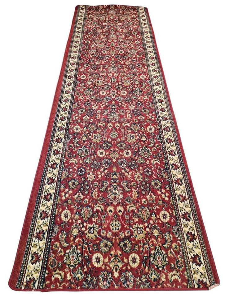 Vintage Persian vloerkleed loper floral red 99x320cm, Huis en Inrichting, Stoffering | Tapijten en Kleden, Zo goed als nieuw, 50 tot 100 cm