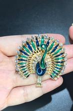 Pauw broche, Sieraden, Tassen en Uiterlijk, Broches, Ophalen of Verzenden, Nieuw, Overige materialen