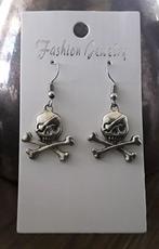 Oorbellen doodskop, doodshoofd, skull, hardrock, Overige materialen, Hangers, Nieuw, Ophalen of Verzenden