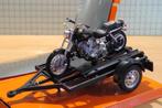 Harley Davidson FXDL Dyna Low Rider black + trailer 1:18, Hobby en Vrije tijd, Modelauto's | 1:18, Maisto, May Cheong Group France S.A.S.