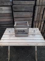 Glazen leffe bierglazen met kratje decoratie, Antiek en Kunst, Ophalen of Verzenden