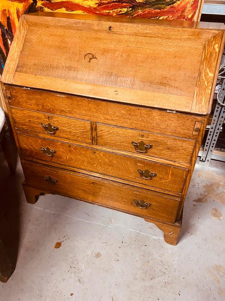 Antiek Secretaire Bureau, Antiek en Kunst, Antiek | Meubels | Kasten, Ophalen