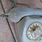 retro oude Telefoon draaischijf PTT T65 creme let op, Met draaischijf, Ophalen of Verzenden