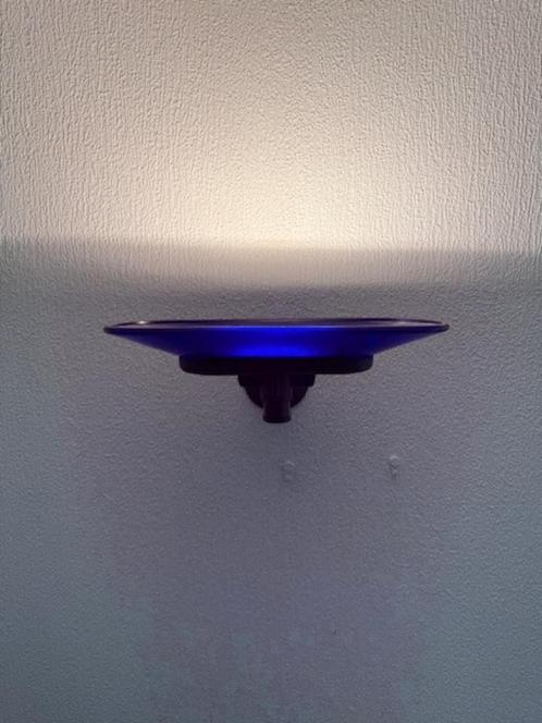 Arteluce Jill uplighters wandlamp blauw - set van 2, Huis en Inrichting, Lampen | Wandlampen, Gebruikt, Glas, Metaal, Ophalen of Verzenden