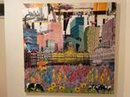 ‘Amsterdam’, Antiek en Kunst, Kunst | Schilderijen | Modern, Ophalen of Verzenden