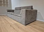 Leolux Howlazy - 3 zits Bank - Bruin - Alcantara -Nieuwstaat, Driepersoons, 75 tot 100 cm, Ophalen of Verzenden, Metaal