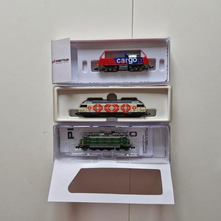 Verzameling N spoor, Hobby en Vrije tijd, Modeltreinen | N-Spoor, Zo goed als nieuw, Treinset, Gelijkstroom, Fleischmann, Ophalen