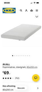 2x IKEA ÅFJÄLL Matras 80x200 - Zo goed als nieuw!, Eenpersoons, Ophalen of Verzenden, Zo goed als nieuw, 80 cm