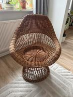 Rotan Stoel, Ophalen, Gebruikt, Bruin, Riet of Rotan