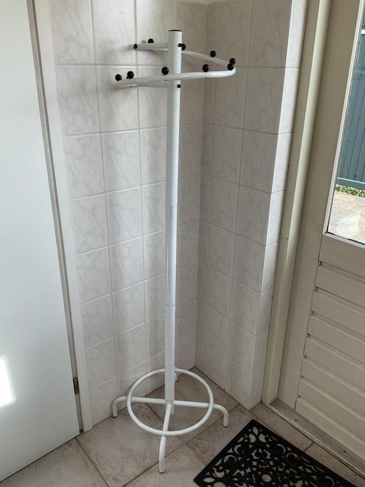 Witte Staande Kapstok - Praktisch & Stijlvol, Huis en Inrichting, Woonaccessoires | Kapstokken, Zo goed als nieuw, Staande kapstok