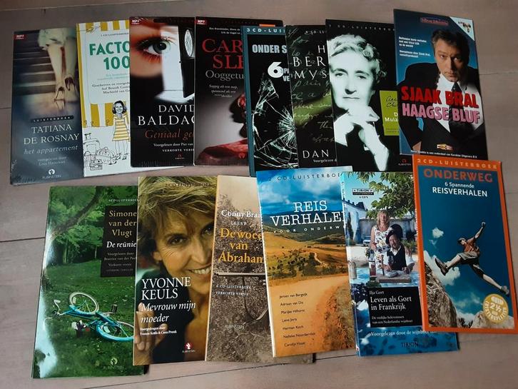 Luisterboeken voor volwassenen €2 pst 3 voor €5, Boeken, Luisterboeken, Ophalen of Verzenden