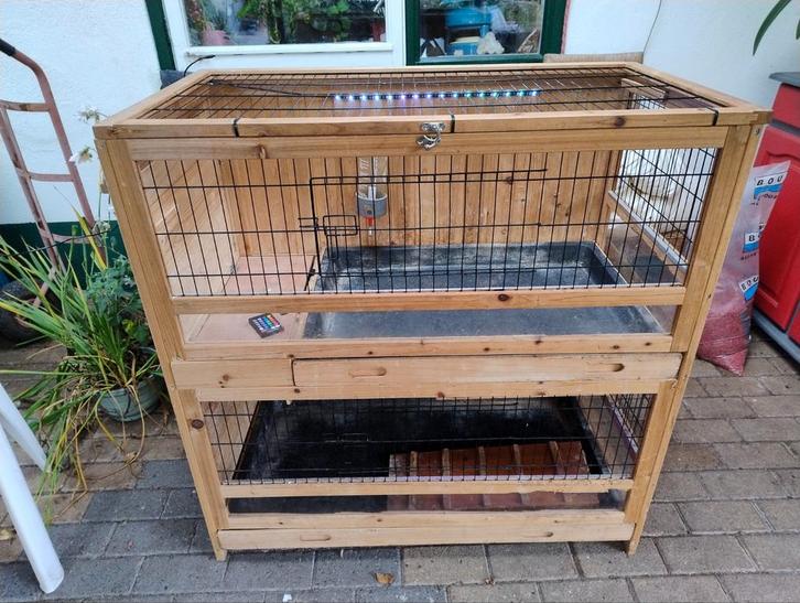 Groot cavia Konijn hok  voor binnen, Dieren en Toebehoren, Knaagdieren en Konijnen | Hokken en Kooien, Gebruikt, Hok, 90 cm of meer