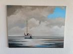 Olieverf schilderij 60x80 cm Waddenzee, Ophalen