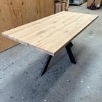Rechthoekige eiken eettafel - SHOWMODEL 50% korting!, Trend Table, Nieuw, Vijf personen of meer, Nijverheidsweg 8a