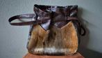 A M Sioui canadese huron buidel nauwelijks gebruikt vintage, Ophalen of Verzenden, Zo goed als nieuw, Bruin, Handtas