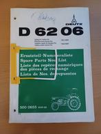 Onderdelenboek Deutz D6206, Boeken, Ophalen of Verzenden, Gelezen, Tractor en Landbouw