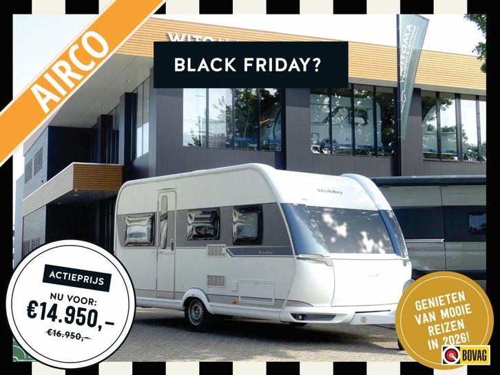 Hobby Prestige 455 UF SUPER AANBIEDING, Caravans en Kamperen, Caravans, Bedrijf, tot en met 3, Rondzit, Hobby, Dwarsbed, Overige typen