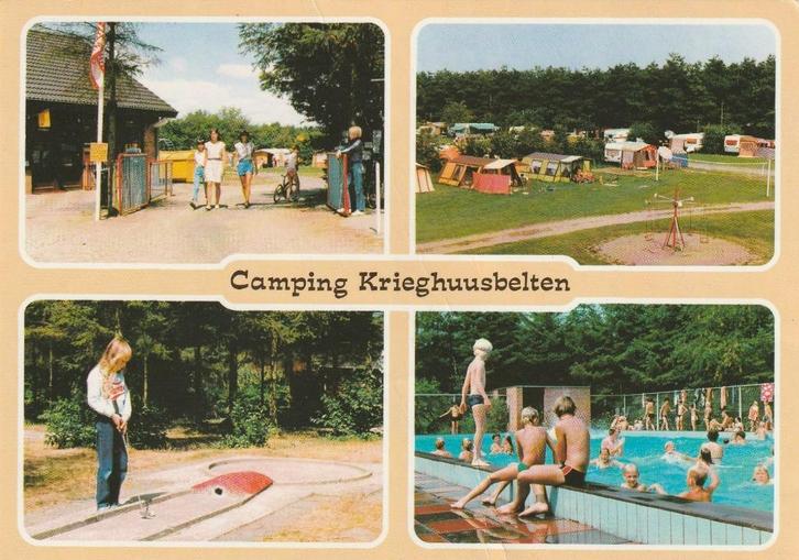 RAALTE Camping Krieghuusbelten, Verzamelen, Ansichtkaarten | Nederland, Gelopen, Overijssel, 1980 tot heden, Verzenden