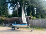 Zeil boot met boottrailer, Watersport en Boten, Ophalen of Verzenden, Gebruikt, Minder dan 15 m²