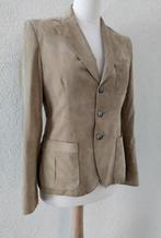 Ralph Lauren suède colbert zandkleur lichtbruin, Maat 38/40 (M), Bruin, Ophalen of Verzenden, Zo goed als nieuw