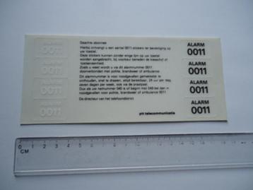 sticker oud ALARM VEL Telefoon ptt vintage telecommunicatie beschikbaar voor biedingen