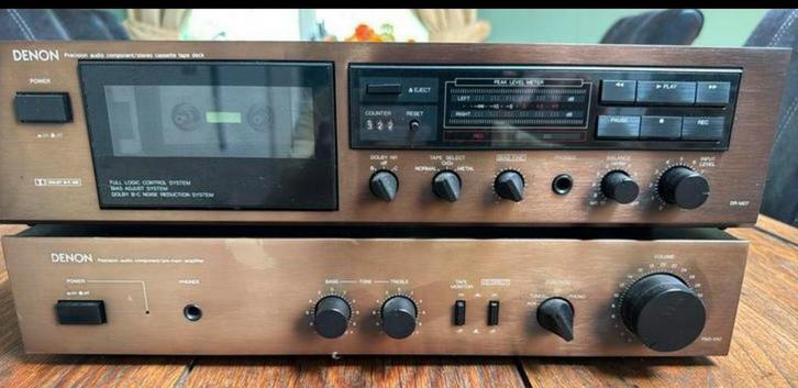 Denon DR-M07 Cassettedeck, Audio, Tv en Foto, Cassettedecks, Enkel, Denon, Tape counter, Ophalen of Verzenden