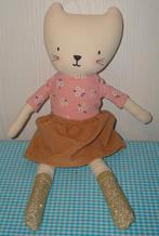 H&M knuffel POES rokje/ gebloemd truitje 26 cm LEUK!, Ophalen of Verzenden, Zo goed als nieuw, Poes