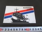 sticker leger marine wit rood blauw mijnenjager mijnenveger, Ophalen, Zo goed als nieuw, Bedrijf of Vereniging