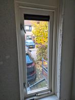 Hardhouten kozijn met dubbel glas en draairaam, Ophalen, Minder dan 75 cm, Raamkozijn, Zo goed als nieuw