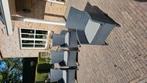 Tuinstoelen antraciet 4 stuks, Ophalen, Zo goed als nieuw, Kunststof
