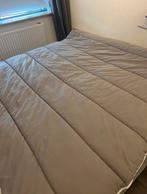 Zelesta royalbed 200x200 grijs/linnen, Ophalen of Verzenden, Deken of Dekbed, Grijs, Nieuw