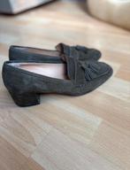 Pascucci mooie groene leren instappers met klein hakje mt 37, Instappers, Ophalen of Verzenden, Zo goed als nieuw, Groen