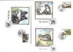 Wolf,Katten United Nations 3 fdc bedreigde diers Endangered, Ophalen of Verzenden, Onbeschreven, Rest van de wereld