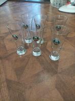 6 Palm bier long glazen 18cm, Ophalen of Verzenden, Zo goed als nieuw, Glas of Glazen, Palm