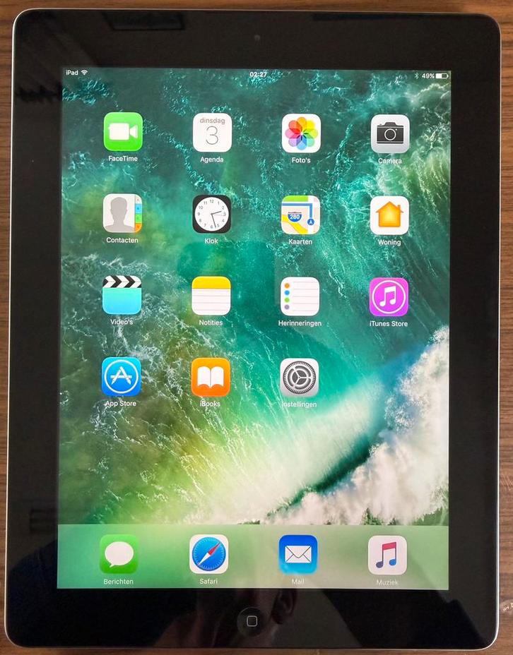 Mooie Apple Ipad model A1458 64GB, Computers en Software, Apple iPads, Zo goed als nieuw, Apple iPad, Wi-Fi, 10 inch, 64 GB, Zilver