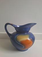 Blauwe Vintage Plateel kan, Ophalen of Verzenden