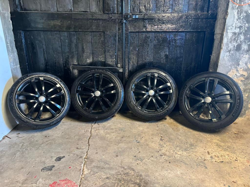 18 inch velgen 5x112 incl. banden – Audi 7.5J ET51, Auto-onderdelen, Banden en Velgen, 18 inch, Banden en Velgen, Ophalen, Overig