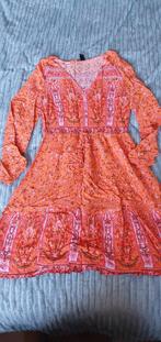 Super fleurige zomer jurk maat S, Kleding | Dames, Maat 38/40 (M), Oranje, Ophalen of Verzenden, Zo goed als nieuw