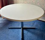 Ronde witte tafel, Ophalen, Gebruikt, Rond, 100 tot 150 cm