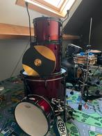 Pearl Shell set met stille vellen + assecoires, Muziek en Instrumenten, Drumstellen en Slagwerk, Ophalen, Gebruikt, Pearl