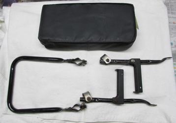 Rugsteun, kussen en stepjes voor op bagagedrager beschikbaar voor biedingen